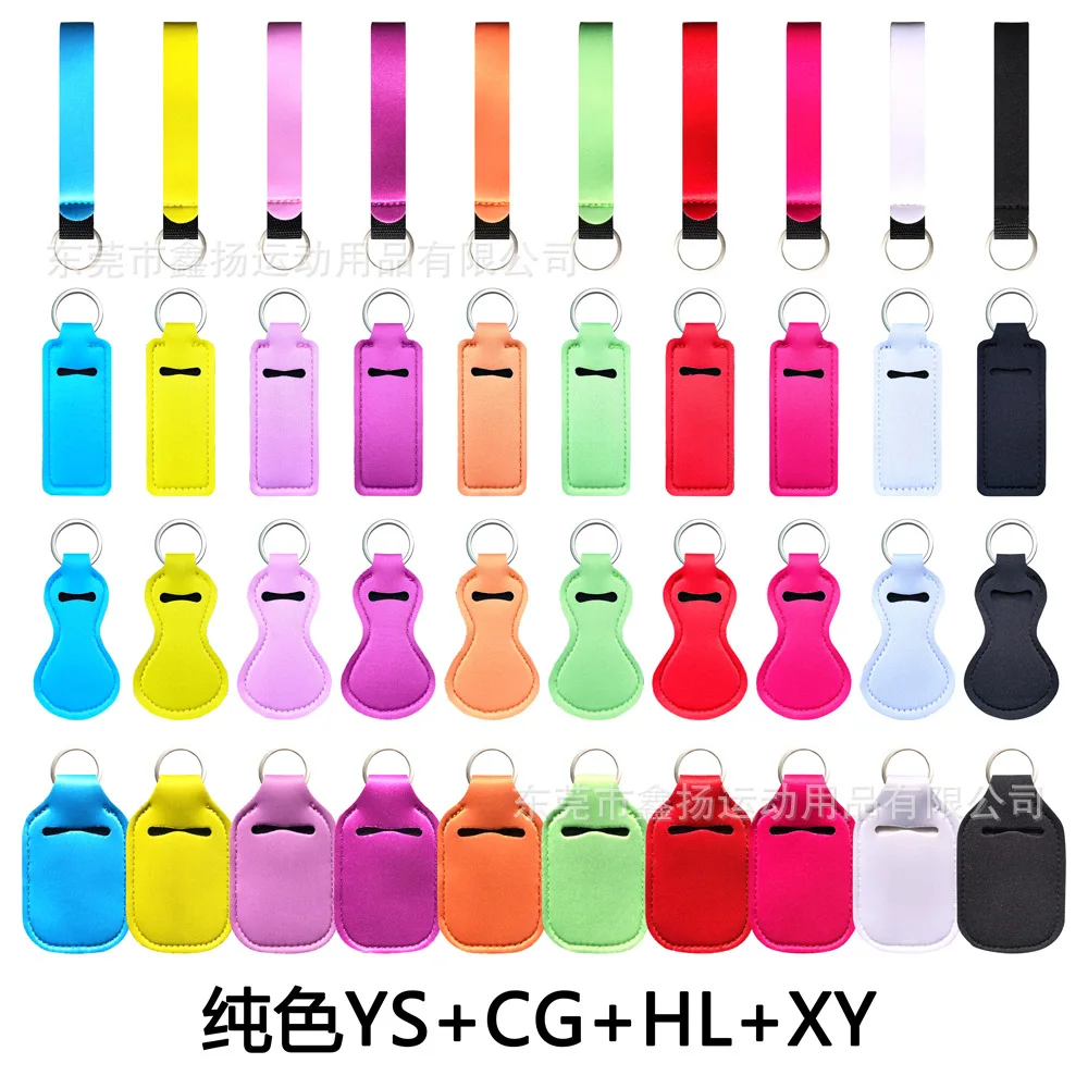 

Neoprene Bottles Holder Keychain Portabl Covers Spot Cartoon Hand Sanitizer Portable Neoprene Custom Factory Direct Sales