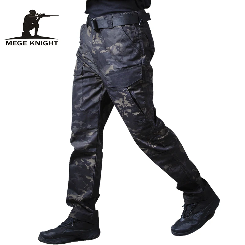 Mege Military Tactical Cargo pants Male Casual Trousers Camouflage Dropship Joggers Motorcycle Work Clothes Pantalones Hombre