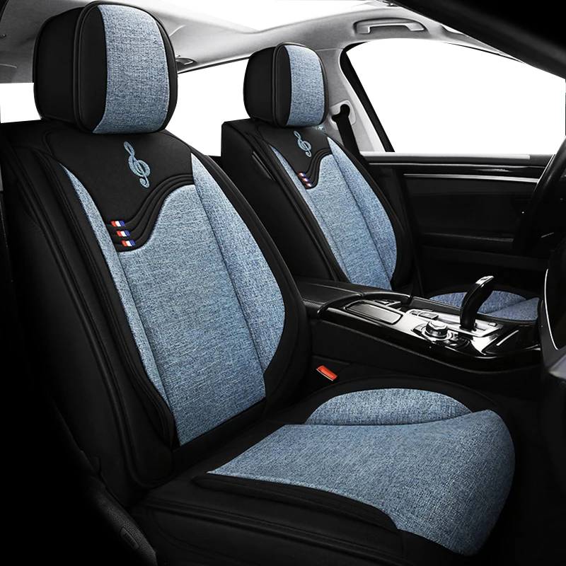 Универсальный льняной чехол для автомобильного сиденья защитный ford fiesta focus mk2 mondeo