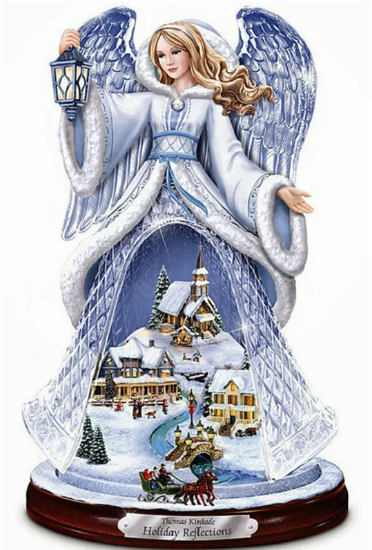 

Рождественский Ангел-девочка, набор для рукоделия, вышивка крестиком, 14CT, без принта, вышивка, искусство, вышивка крестом, сделай сам, ручная ...