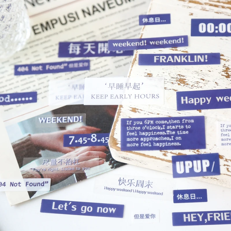 

Водостойкая декоративная наклейка Yoofun из ПВХ, для рукоделия, дневника, телефона, ноутбука, для скрапбукинга