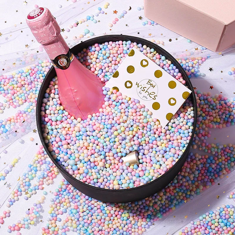 10g-100g Macarone Color Foam Balls Filler Gift Box Filing Polystyrene Bead DIY Toy Cand Boxes Decoration Accessiories - купить по