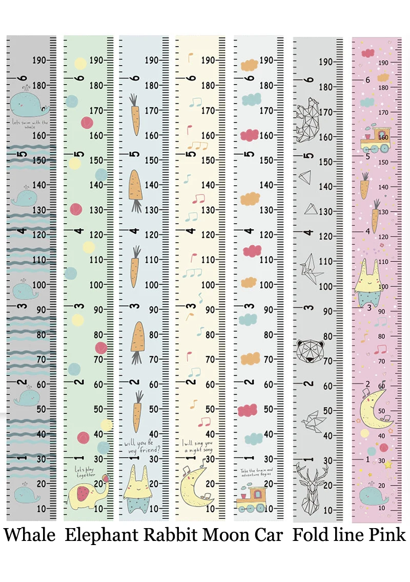 Линейка для детского роста Настенный декор детей съемная фотография холста | Дом