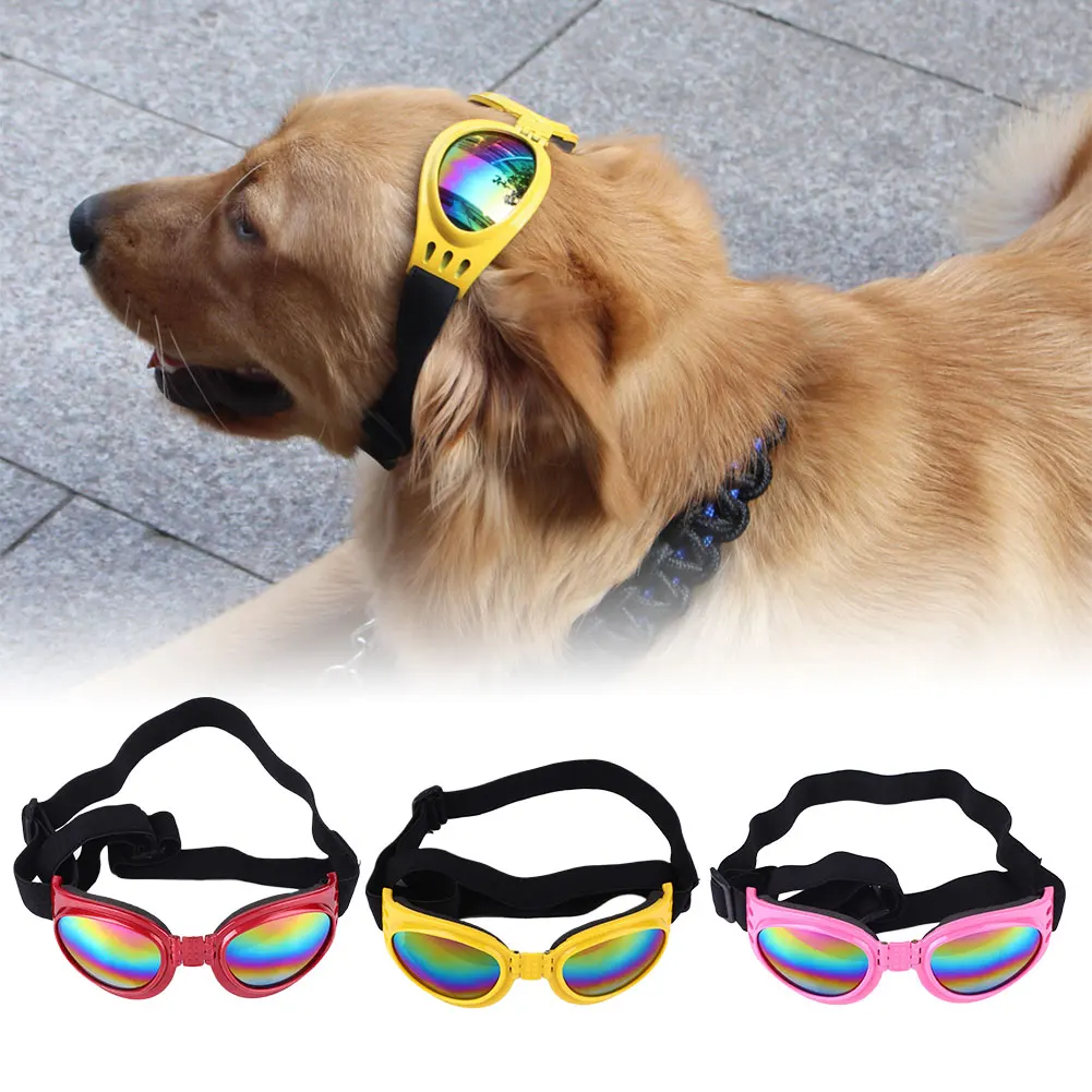 ПЭТ очки для собаки солнцезащитные складные эластичные 5 цветов|Кепки собак| |