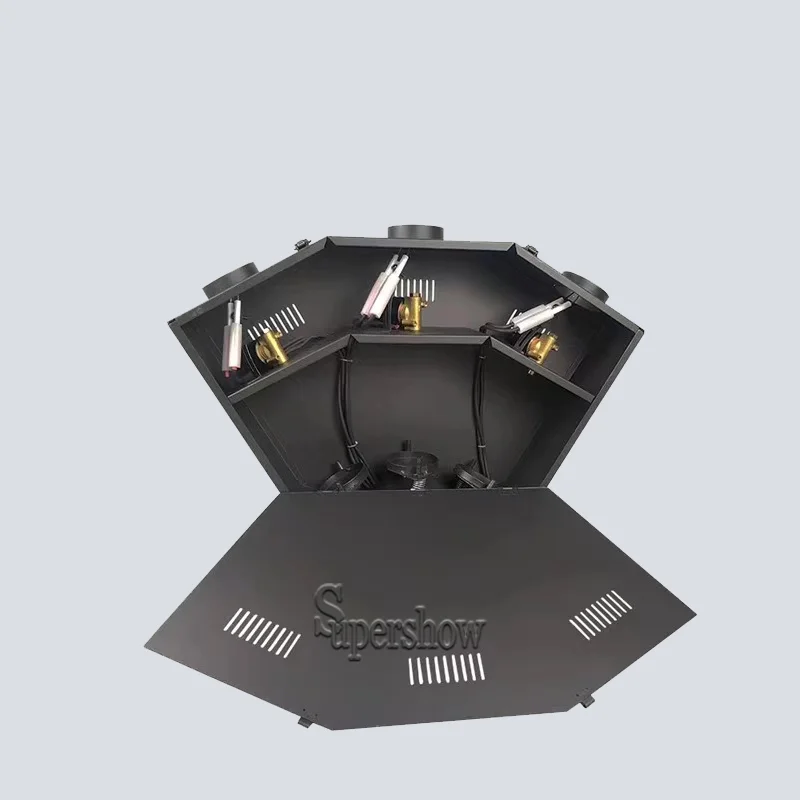 Сценическое профессиональное оборудование огнеупорная Машина DMX с 3 головками