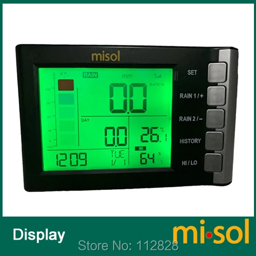 Misol дождевик ЖК дисплей измерение температуры и влажности|Приборы для измерения