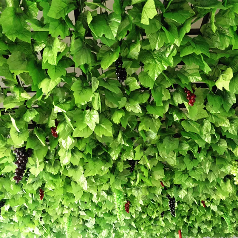 

Simulation of grape leaves fake flowers vines leaves green leaves ceiling decoration plastic leaves home decor
