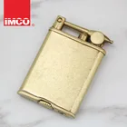 Зажигалка IMCO IC510, латунная зажигалка с маслом и бензиновым двигателем, фитиль, кремний, сигара, огонь, чистая медь, бензин