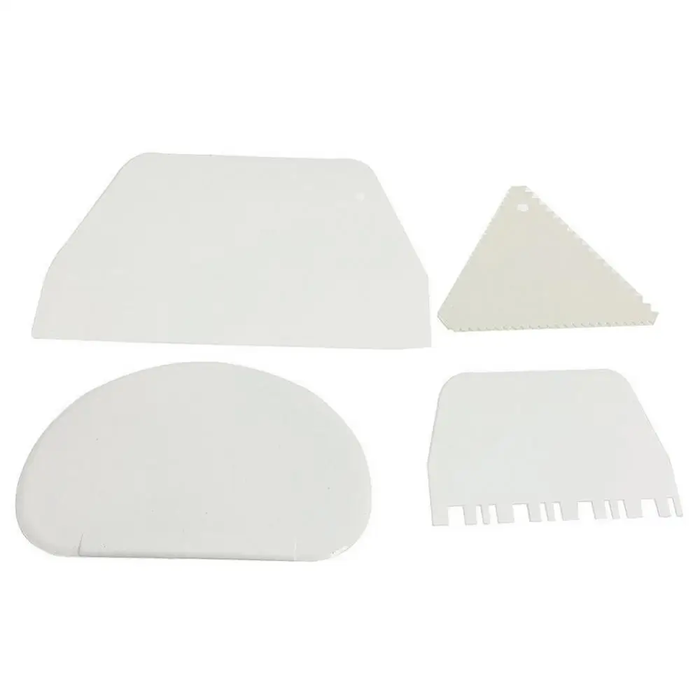 

4Pcs Cake Cream Scraper Pastry Dough Spatula Kitchen Baking Decorating Tools Kitchen Accessories