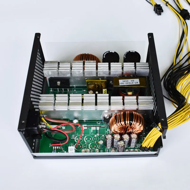 4u single psu 10x 6pin mining power supply source 160v 240v 2000w 2400w 2600w atx for 6 graphics cards btc eth bitcoin miner free global shipping