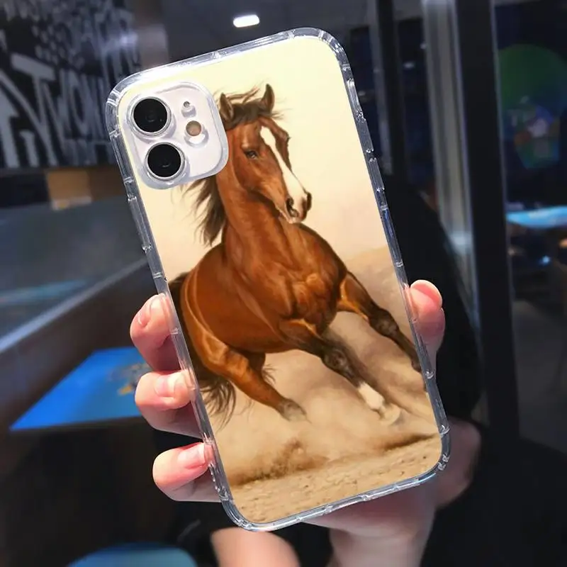 

Frederik The Great beauty horse Phone Case Transparent for iPhone 11 12 mini pro XS MAX 8 7 6 6S Plus X 5S SE 2020 XR