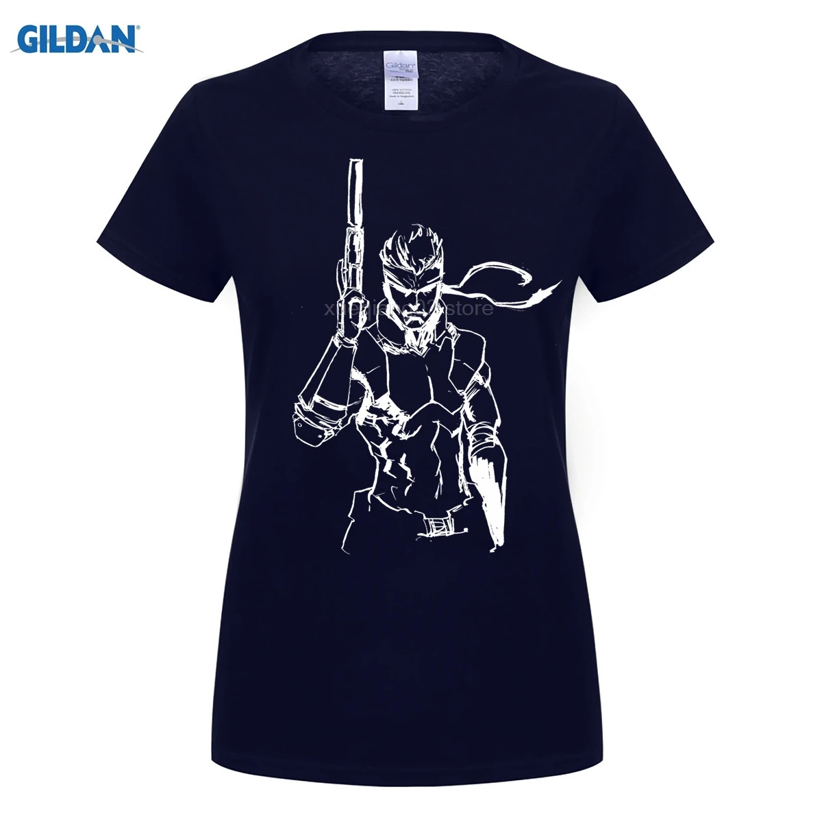 Новая Металлическая Шестерня твердая змея Черная Мужская футболка | одежда