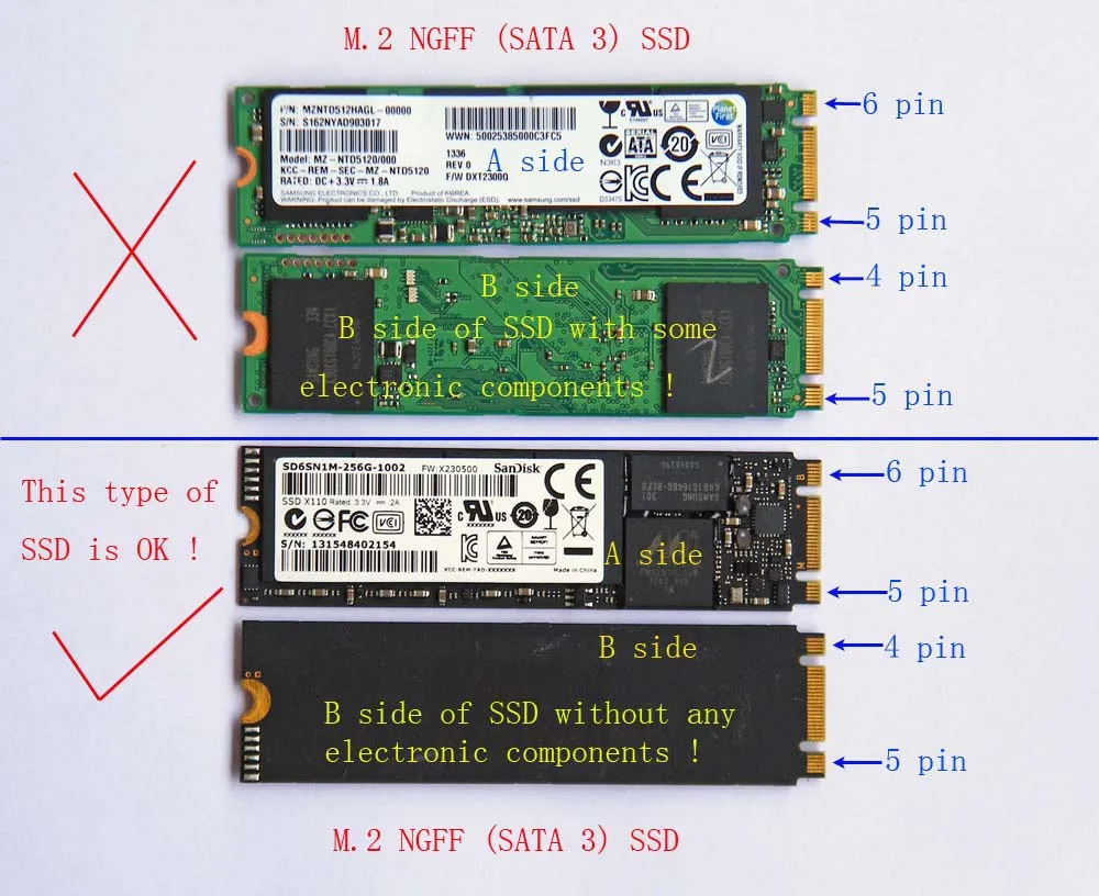 Адаптер M.2 NGFF SATA SSD для Apple 2012 MacBook Air A1465 A1466 адаптер Macbook 1 комплект | Компьютеры и