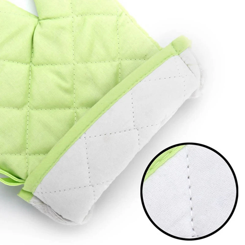 

1Pcs 2020 Microwave Oven Glove Insulated Kitchen Tool Baking Gloves Cotton Heat Resistant Non-slip Mitten