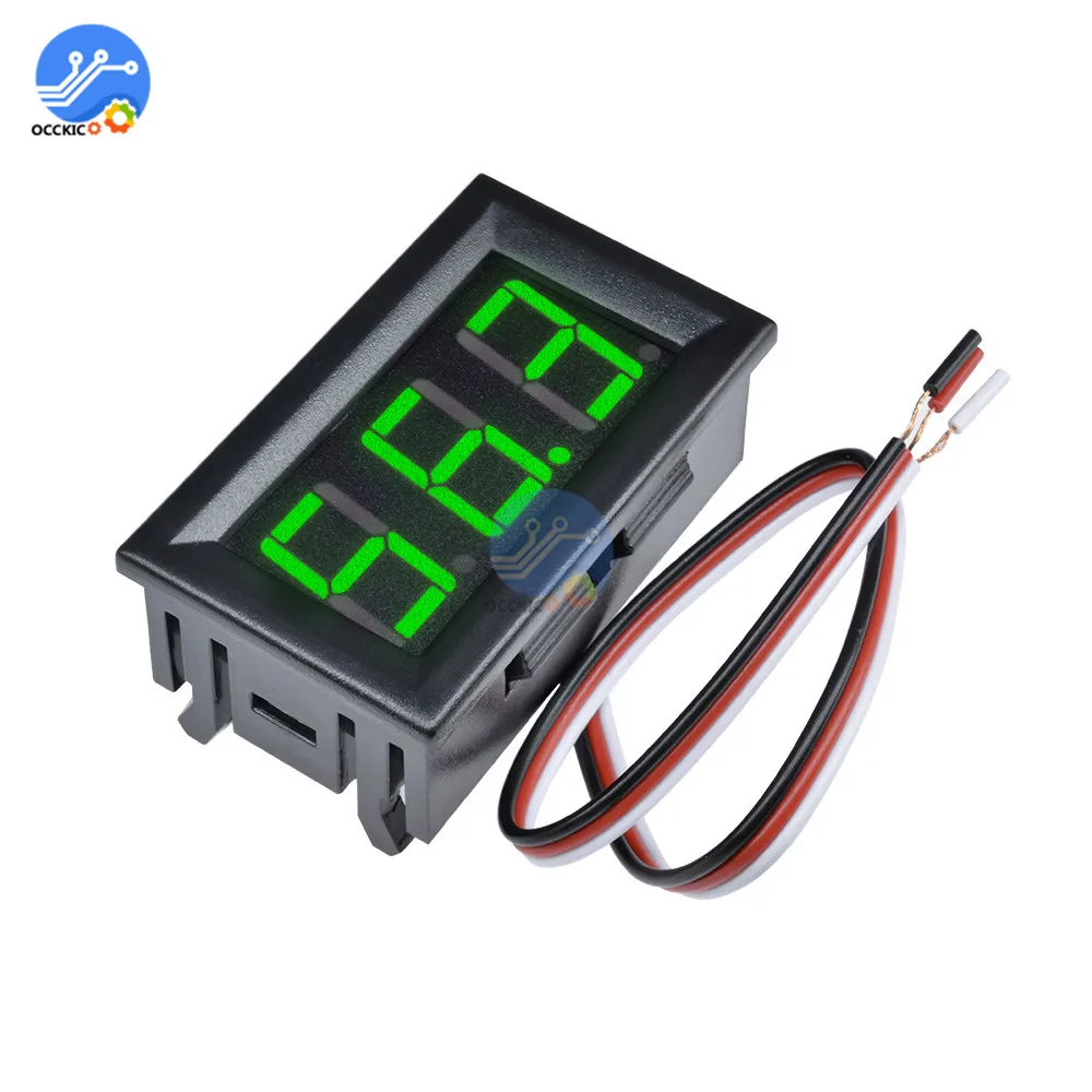Светодиодный цифровой вольтметр постоянного тока 0 100 в светодиодный Fahrzeuge motorwrench
