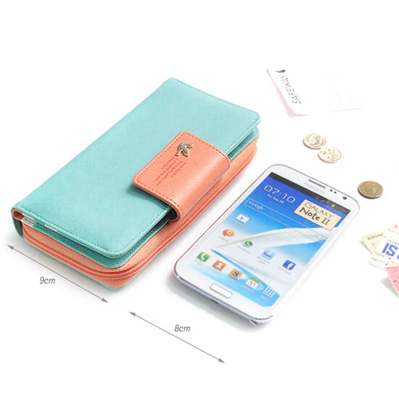 Яркие цвета Длинные кошельки знаменитого дизайнера женские большие carteiras