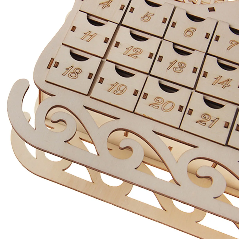 Дизайн саней ящик для гостиной дома на праздник Рождество стол календарь подарок