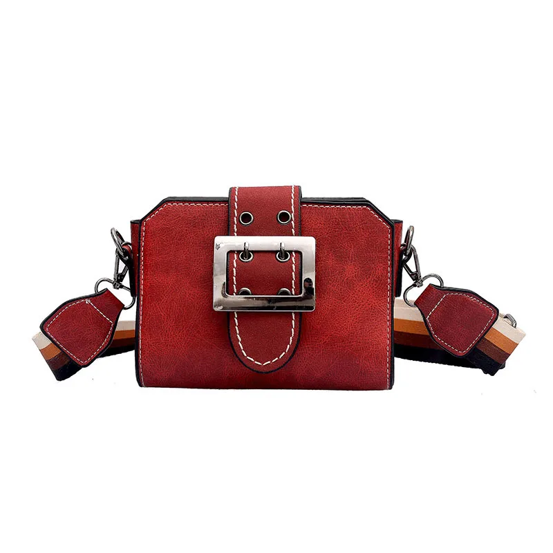 Маленькая квадратная сумка трендовая дикая одиночная винтажная на плечо женская