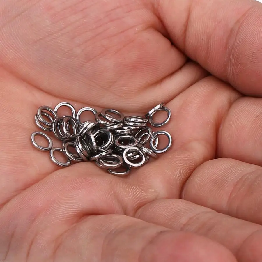 50 шт. рыболовные кольца из нержавеющей стали | Спорт и развлечения