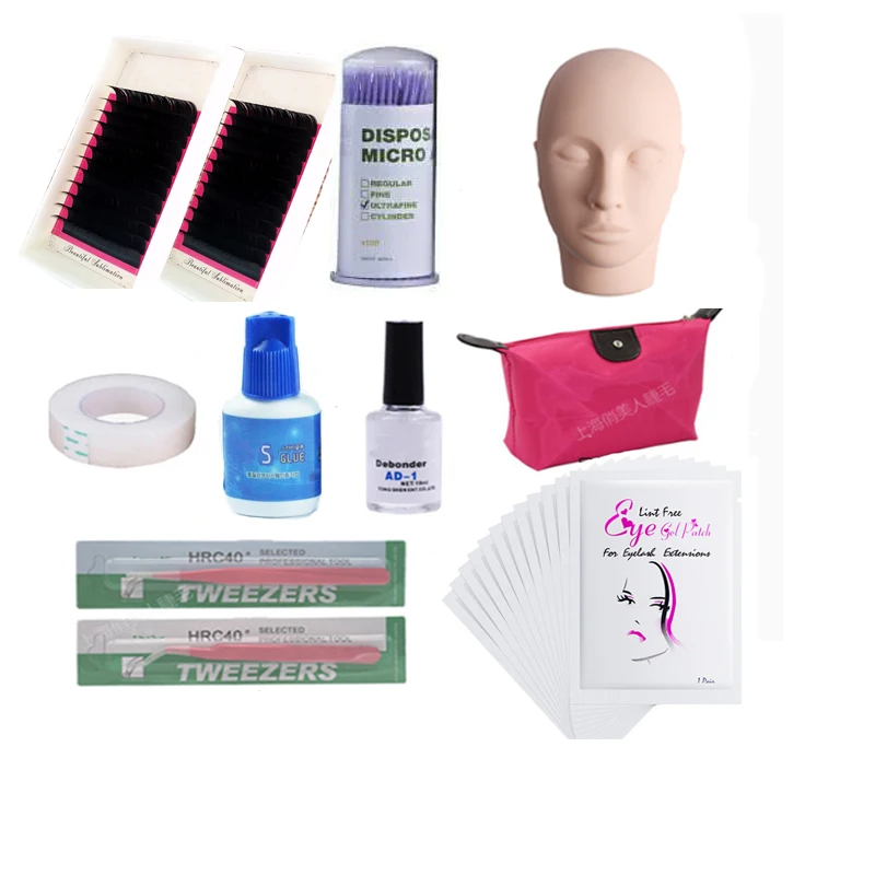 Набор для наращивания накладных ресниц набор косметики отдельные ресницы