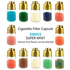 500 шт. фруктовый аромат сделай сам сигареты попки бусины капсулы табачный фильтр наконечники партнер ментол дымовые аксессуары Супер мята