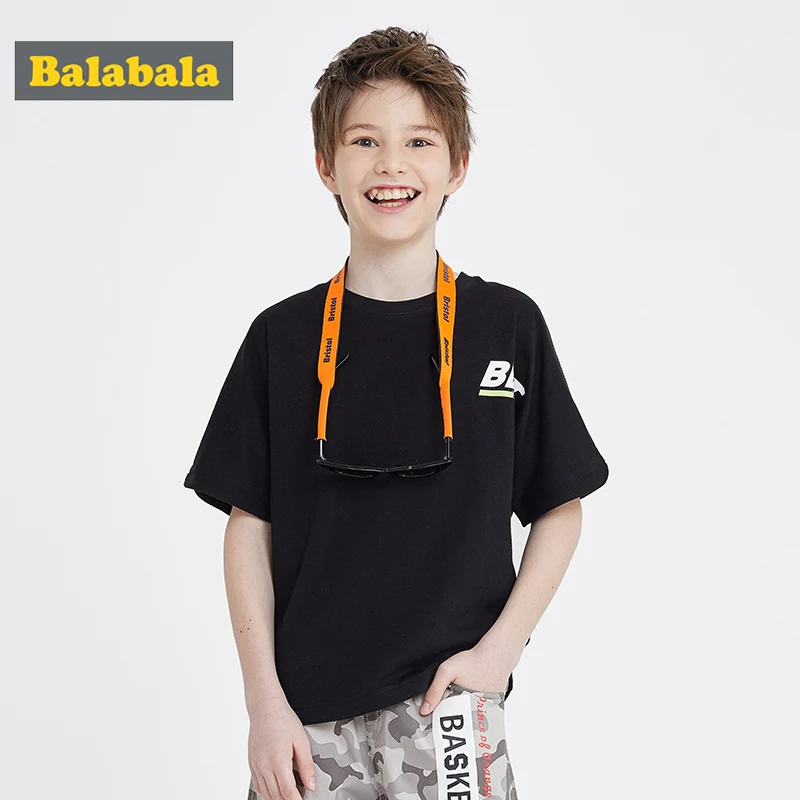 Balabala/Детская футболка с короткими рукавами для мальчиков Новинка 2020 года Летняя