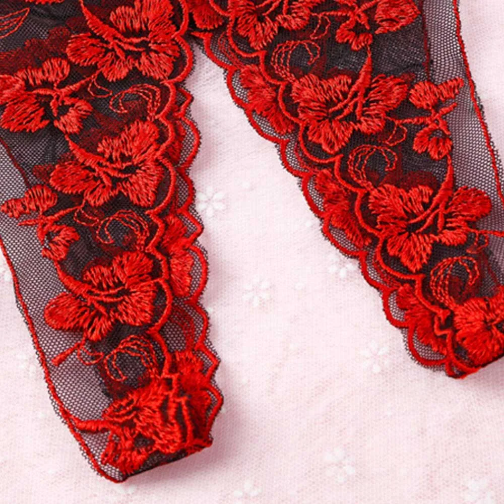 Sexy Underwear Crotchless Embroidered Panties Exotic Women Lingerie Open Crotch Lace Floral Embroidery Thongs Lacing Briefs