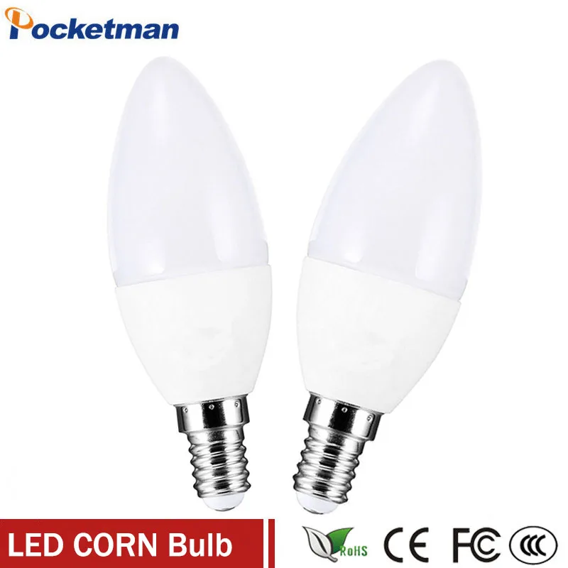 

1Pcs/Lot E14 LED Lamp Bulbs Energy-saving Lamps SMD2835 AC220-240V Warm White /White Light Bulb Home Decorative Light
