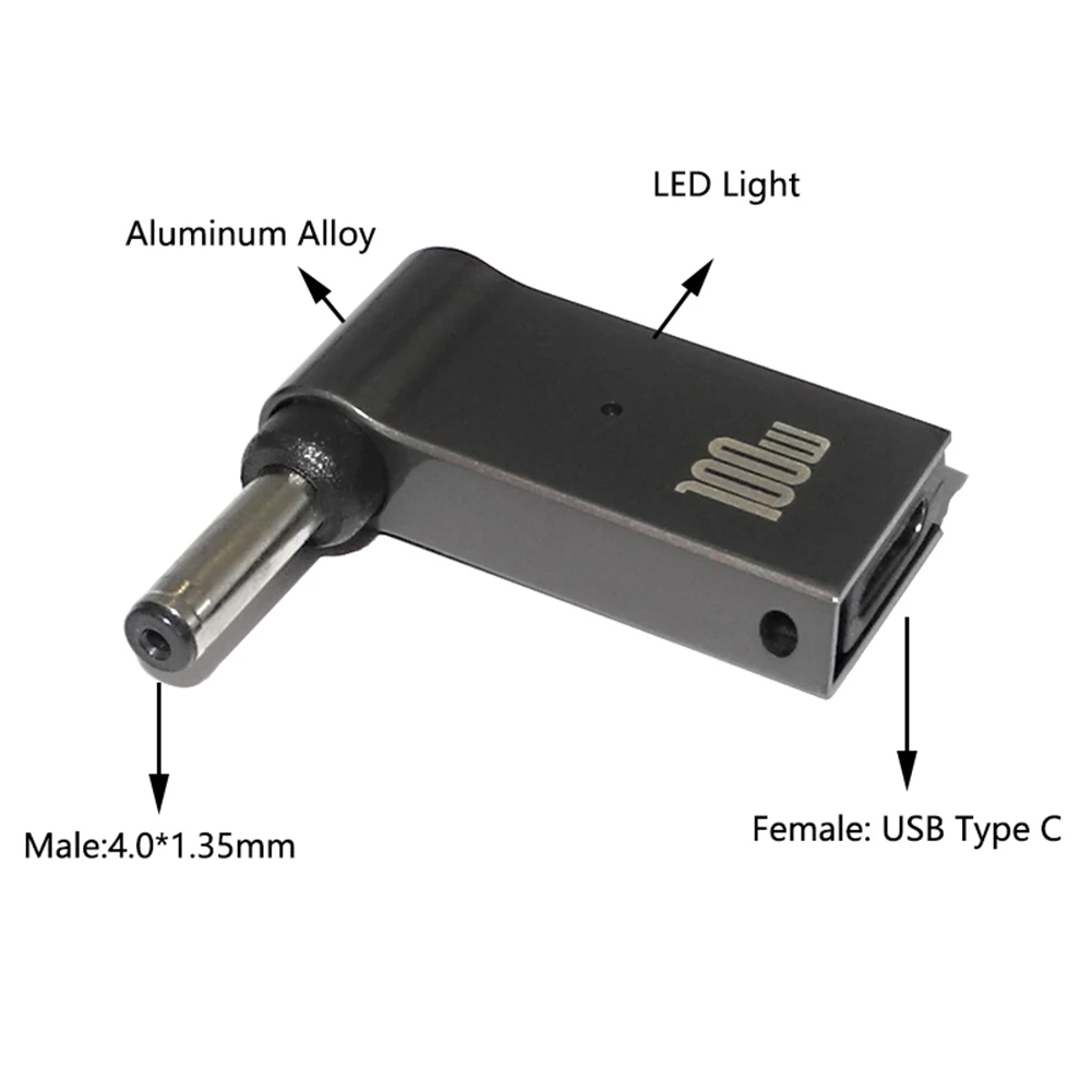 Адаптер питания PD 100 Вт для ноутбука разъем USB Type-C Мама-папа постоянного тока