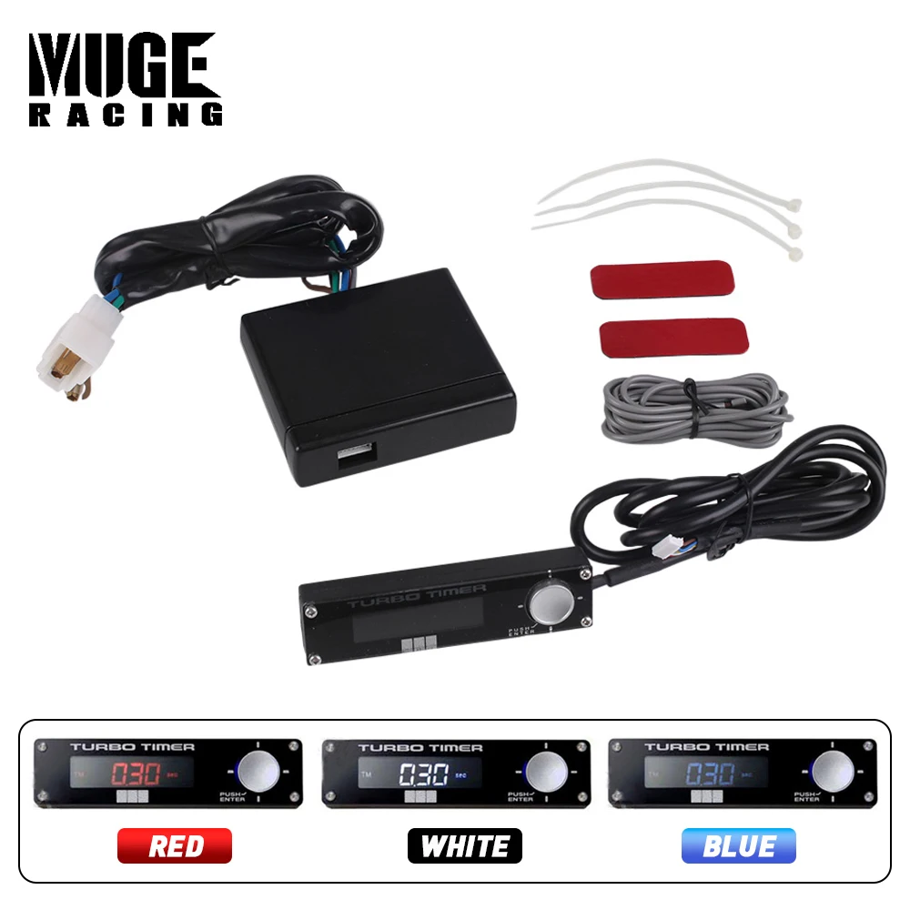 

12V Turbo Timer Universal Auto Car Modified with Original Box Red LED Light Engine Protection Cooling Replacement Parts BOV002