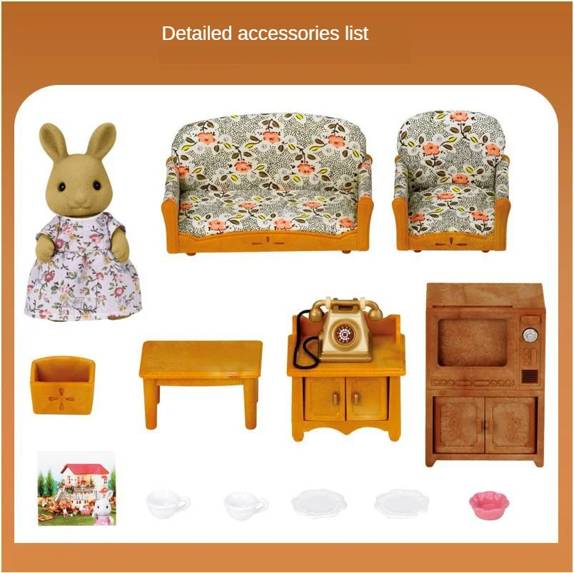 Sylvanian Family Toy Families m2 чехол для мамы гостиной игровой домик девочек кукольная
