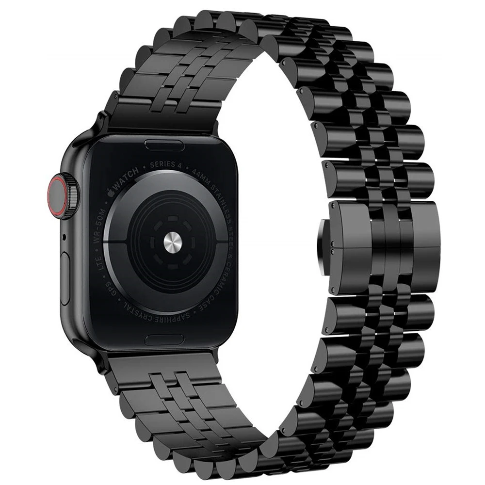 Ремешок из нержавеющей стали для apple watch series 5 4 band 44 мм 40 браслет iwatch 3/2/1 38 42