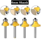 Фрезы по дереву с хвостовиком 6 мм, 4 шт.