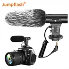 Микрофон Jumpflash с разъемом 3,5 мм, Мини Портативный конденсаторный микрофон для телефона, видеокамеры, интервью, микрофон с муфтой для iPhone, Samsung, микрофон