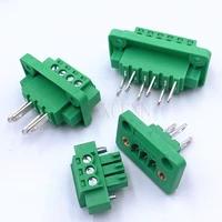 5sets 3 81mm pitch through wall plug in terminal blocks 15edg 3 81 234567891012pin plug pin header socket set