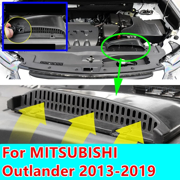 Защита от пыли для двигателя автомобиля MITSUBISHI Outlander 2013 2019 защита насекомых