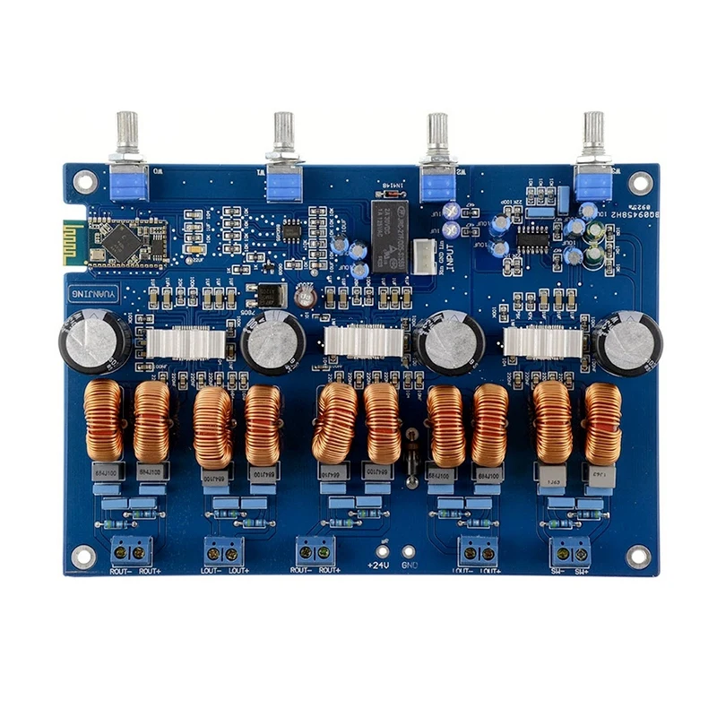 Tpa3116 4 1 усилители Bluetooth аудио доска Цифровой усилитель класса D 4x50 W + 100W 24V