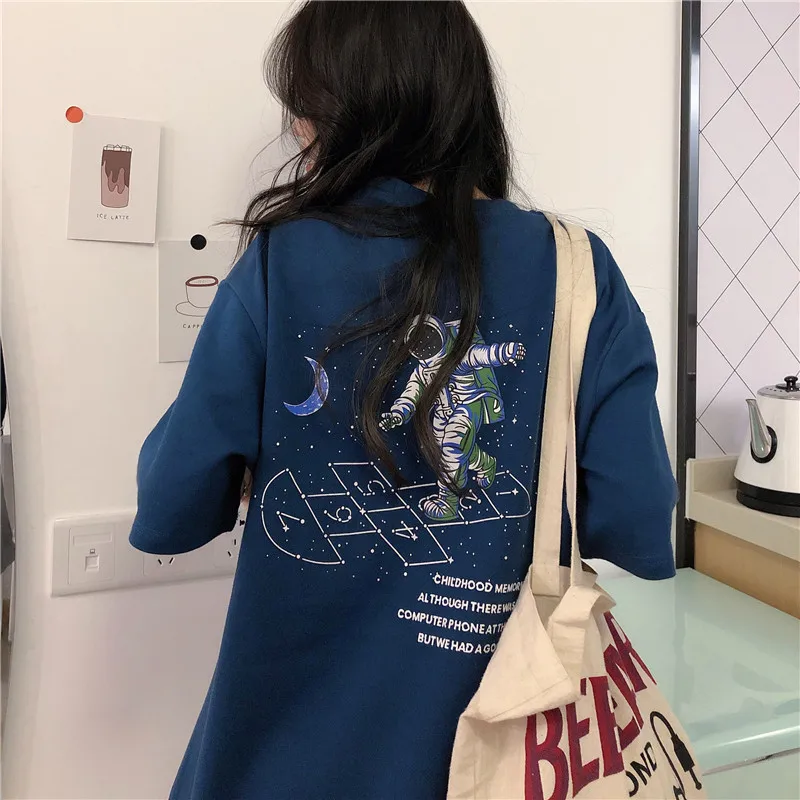 

Cotton Classic Short Sleeve T-shirt Female 2021 Summer New Loose Korean Bf Student Top Women