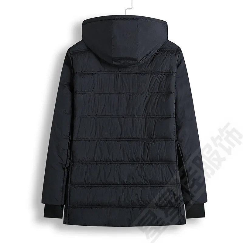 Большие размеры 8XL 6XL 5XL 4XL модные зимние мужские Длинные парки мужская куртка с