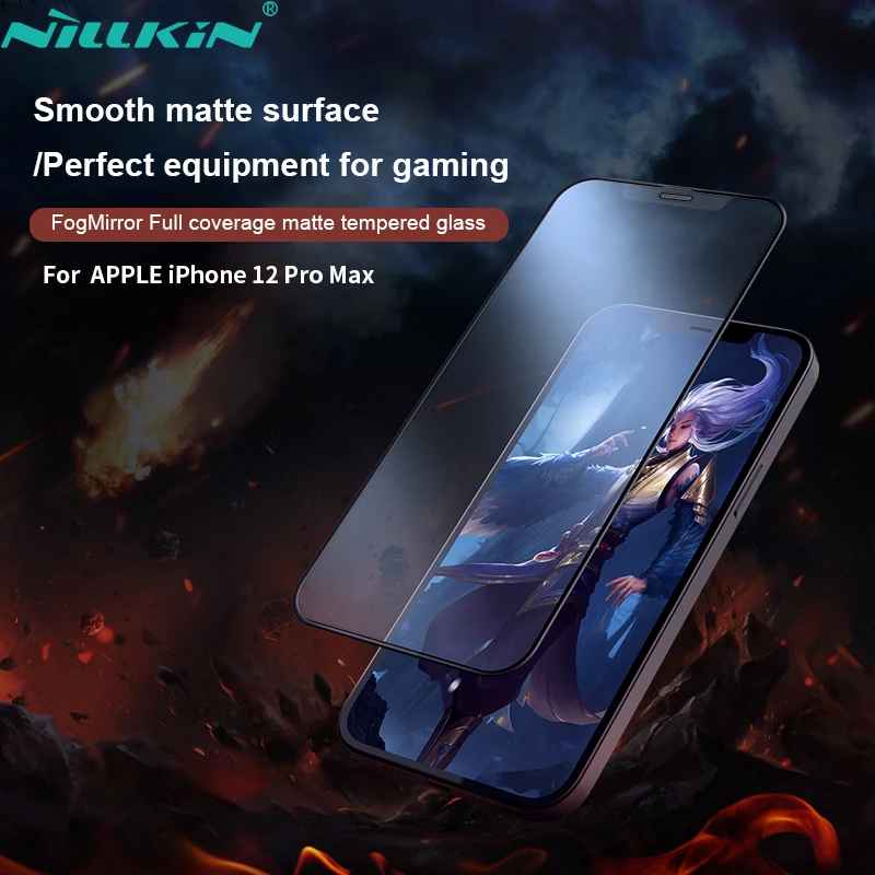 

NILLKIN для iPhone 12 Pro Max, матовое стекло для iPhone 12, защита экрана, полное покрытие, матовое закаленное стекло для iPhone 12 Pro