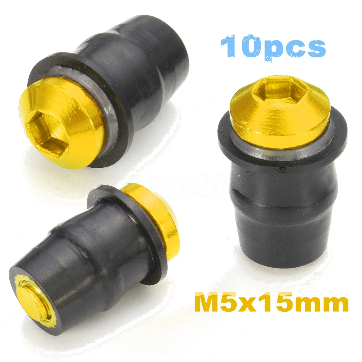 10 шт. мотоциклетные M5 15 мм метрические резиновые Скважинные гайки обтекатель