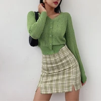 women skirt sexy mini y2k female skirts clothes colored plaid top student chic vintage bag jeans clothing short skirts kawaii