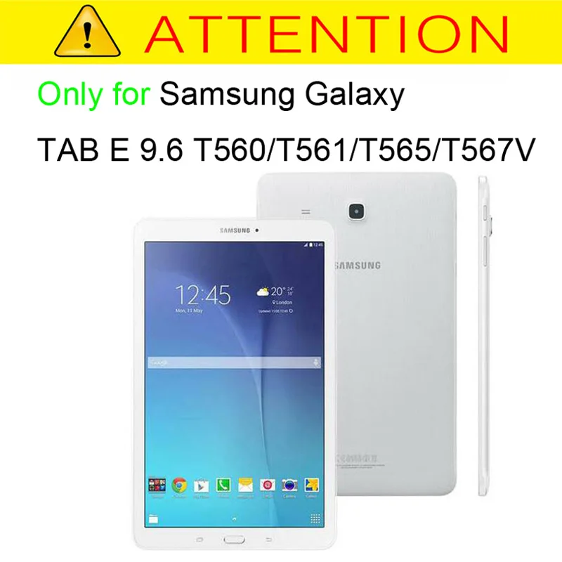 

For Samsung Galaxy Tab E T560 T561 9.6 Case Tablet Painted Stand Wallet Shell For Tab E 9.6 inch Case
