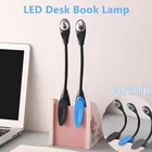 Мини светодиодный книга Светильник Зажим Спальня клип-на удобных Портативный гибкий яркий светодиодный лампа для чтения настольная лампа для путешествий детские подарки
