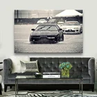 Постер JDM Toyota Supra, классический старый автомобиль, картина для украшения дома, картина для гостиной, офиса, холст