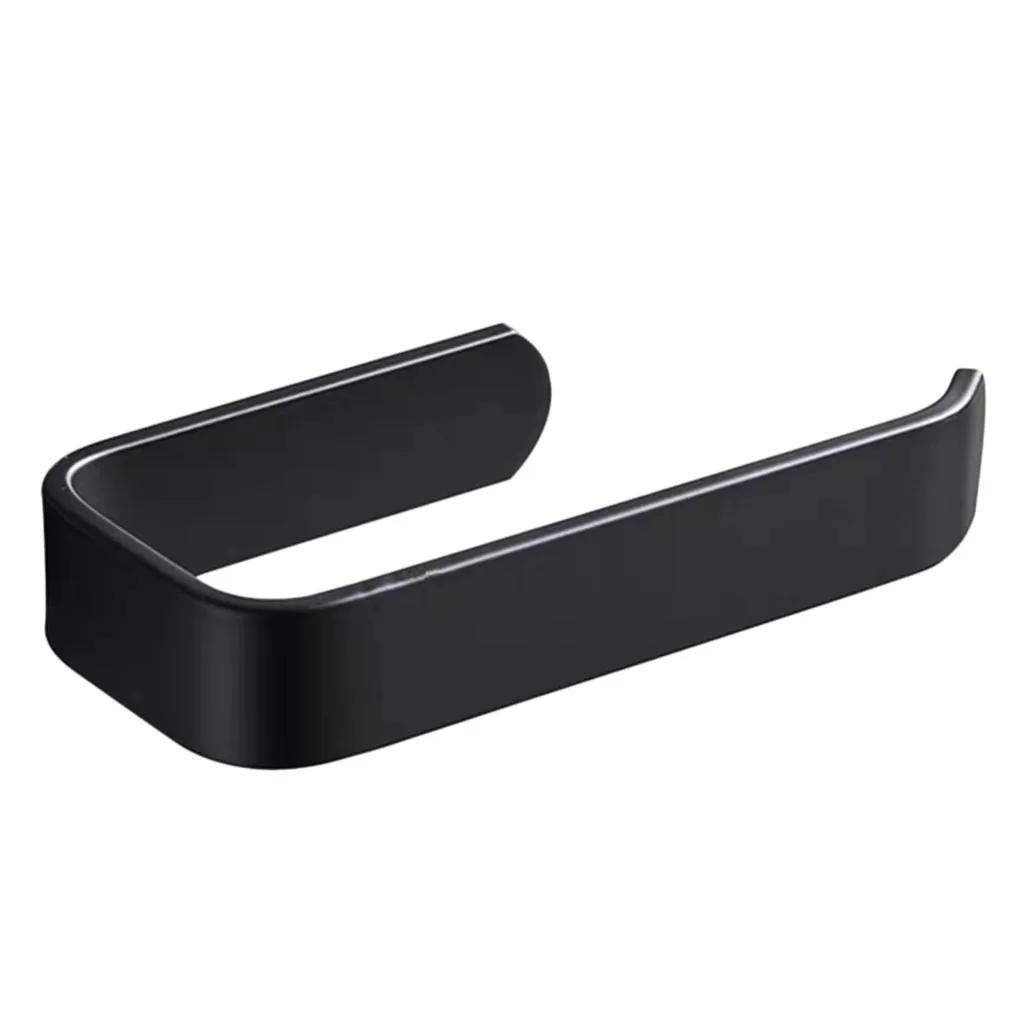 

Toilet Paper Holder Towel Tissue Toilet Paper Holder, Toilet Paper Holder Wall Mount for Bathroom & Kitchen (Black)