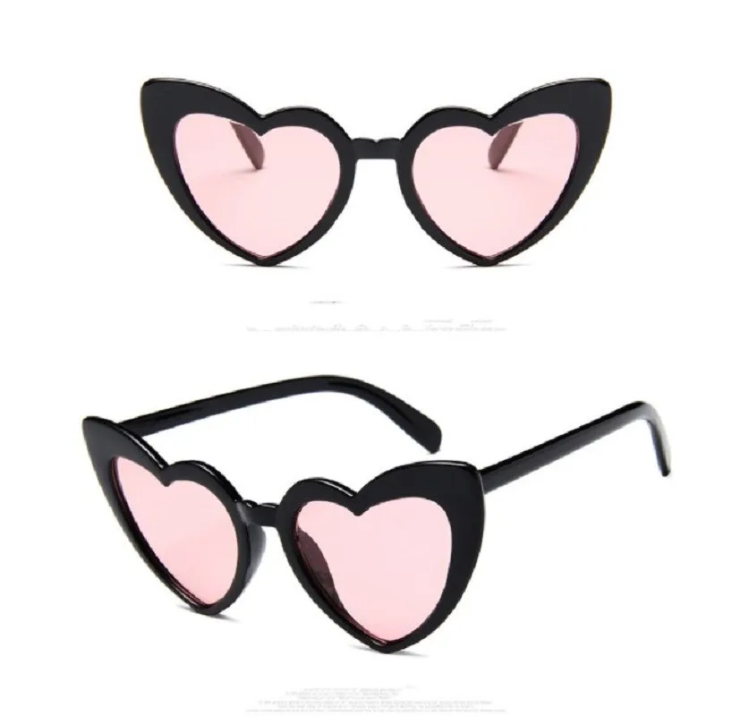 Женские солнцезащитные очки love милые трендовые ретро в форме сердца