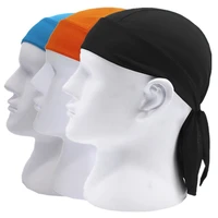 adjustable motorcycle cycling pirate cap solid quick drying sports headband moisture wicking breathable sunscreen hood scarf
