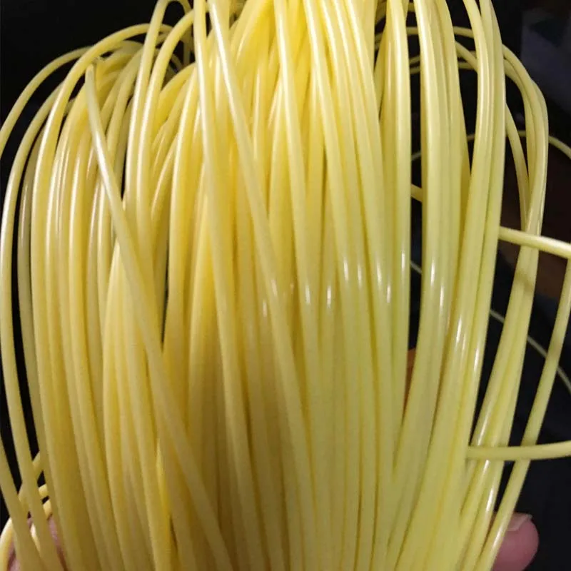 Круглый светильник-желтый Синтетический ротанговый материал PE для вязания