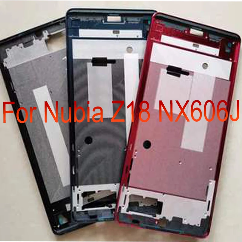 Передняя рамка для ЖК-экрана для ZTE Nubia Z18 NX606J чехол для корпуса средняя Рамка Кнопки громкости без питания для Nubia Z18